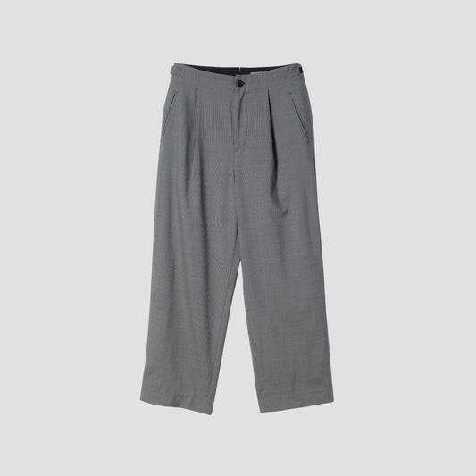 FINE WOOL POPLIN TROUSERS