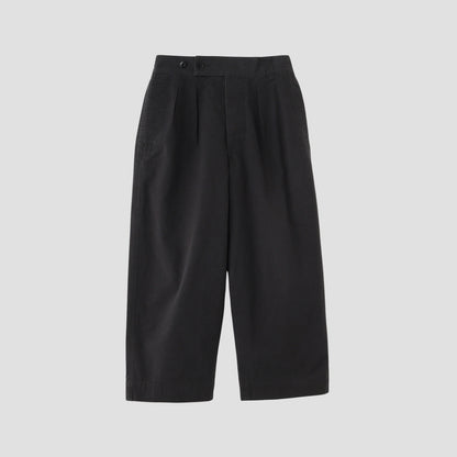 COTTON PLAIN WEAVE TROUSERS