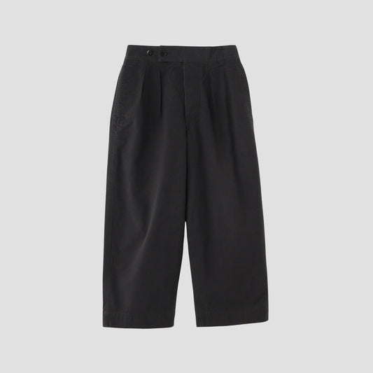 COTTON PLAIN WEAVE TROUSERS