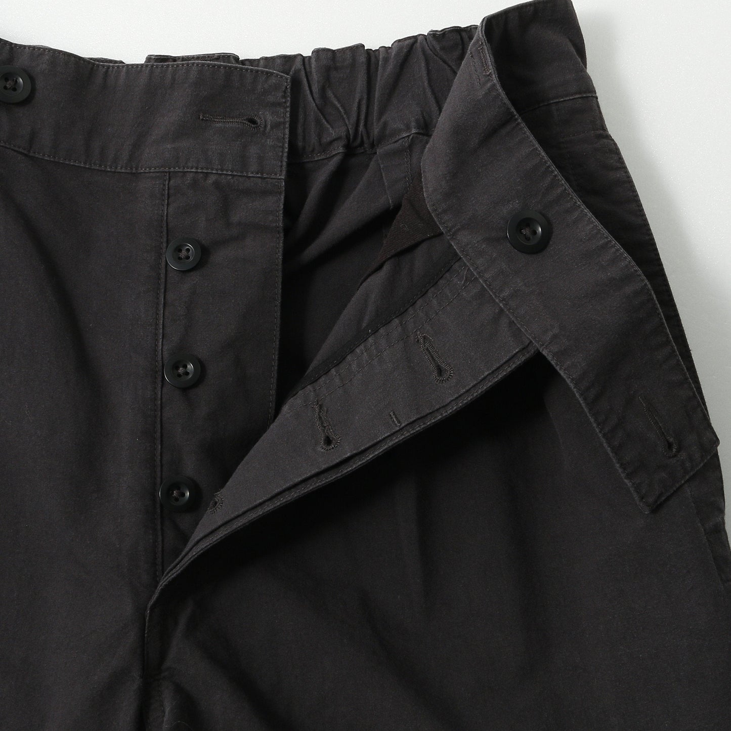 COTTON PLAIN WEAVE TROUSERS