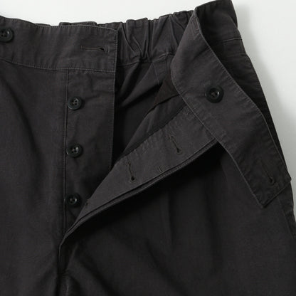 COTTON PLAIN WEAVE TROUSERS
