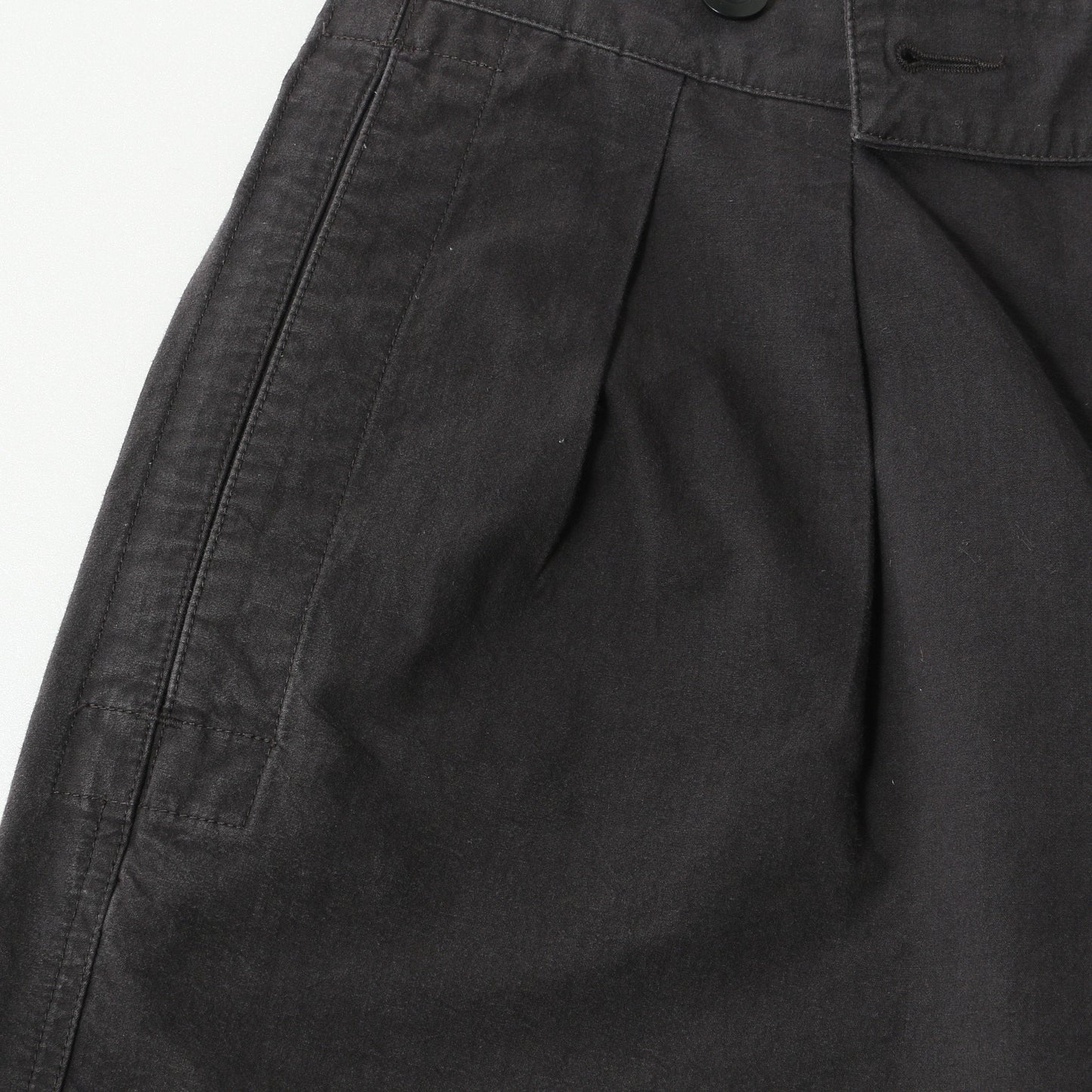 COTTON PLAIN WEAVE TROUSERS