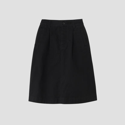 BRUSHED BACK COTTON TWILL SKIRT