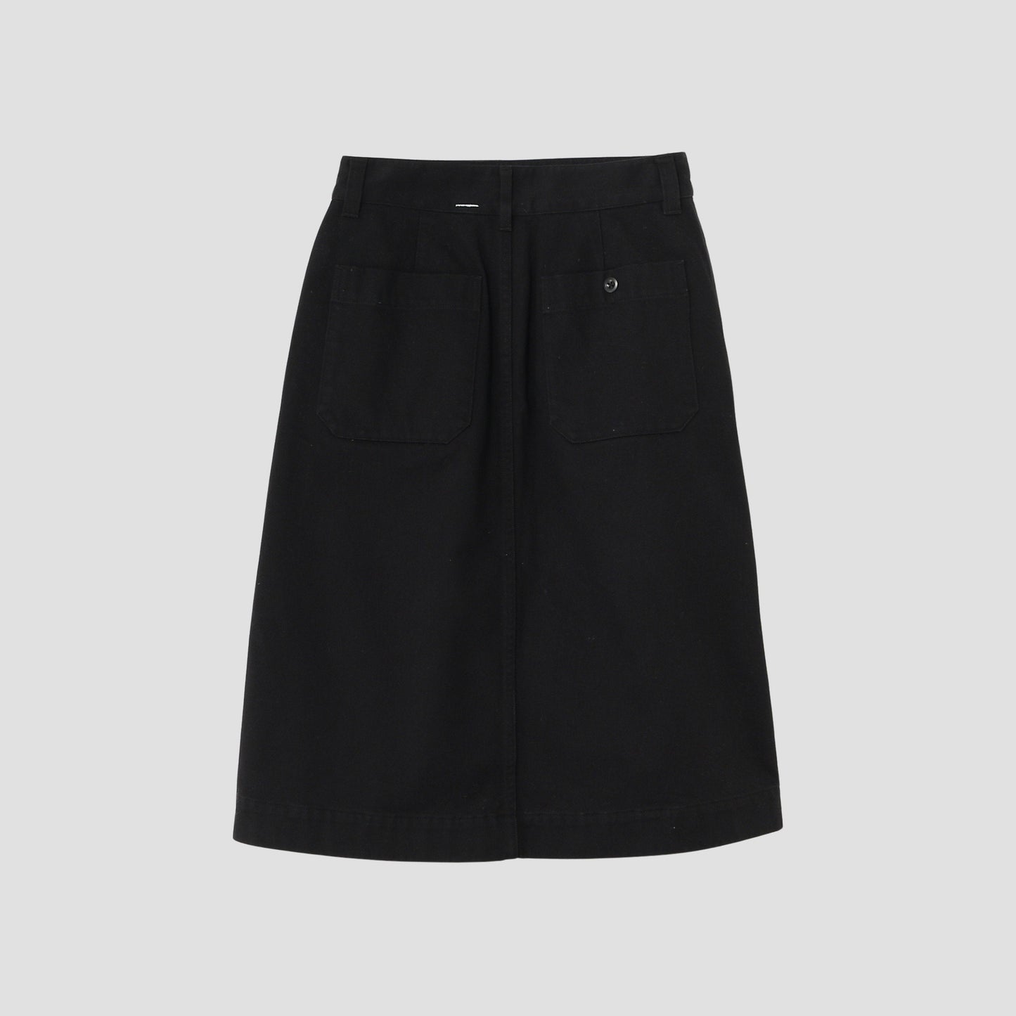 BRUSHED BACK COTTON TWILL SKIRT
