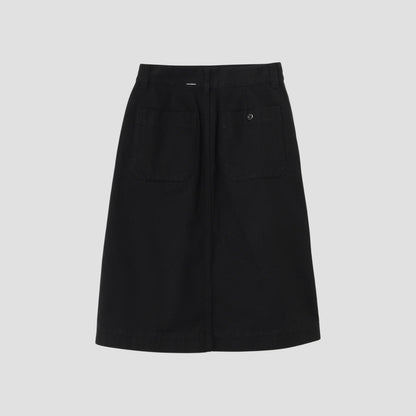 BRUSHED BACK COTTON TWILL SKIRT