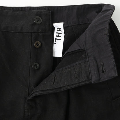 BRUSHED BACK COTTON TWILL SKIRT