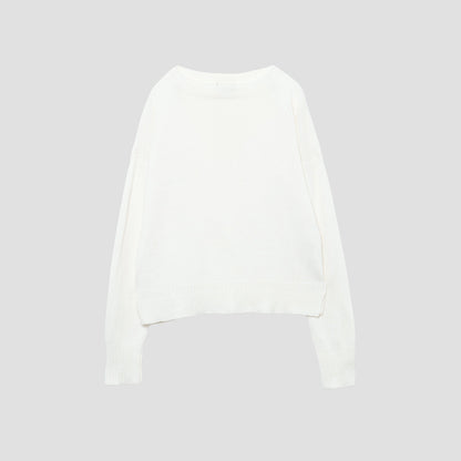 BOAT NECK GUERNSEY KNIT