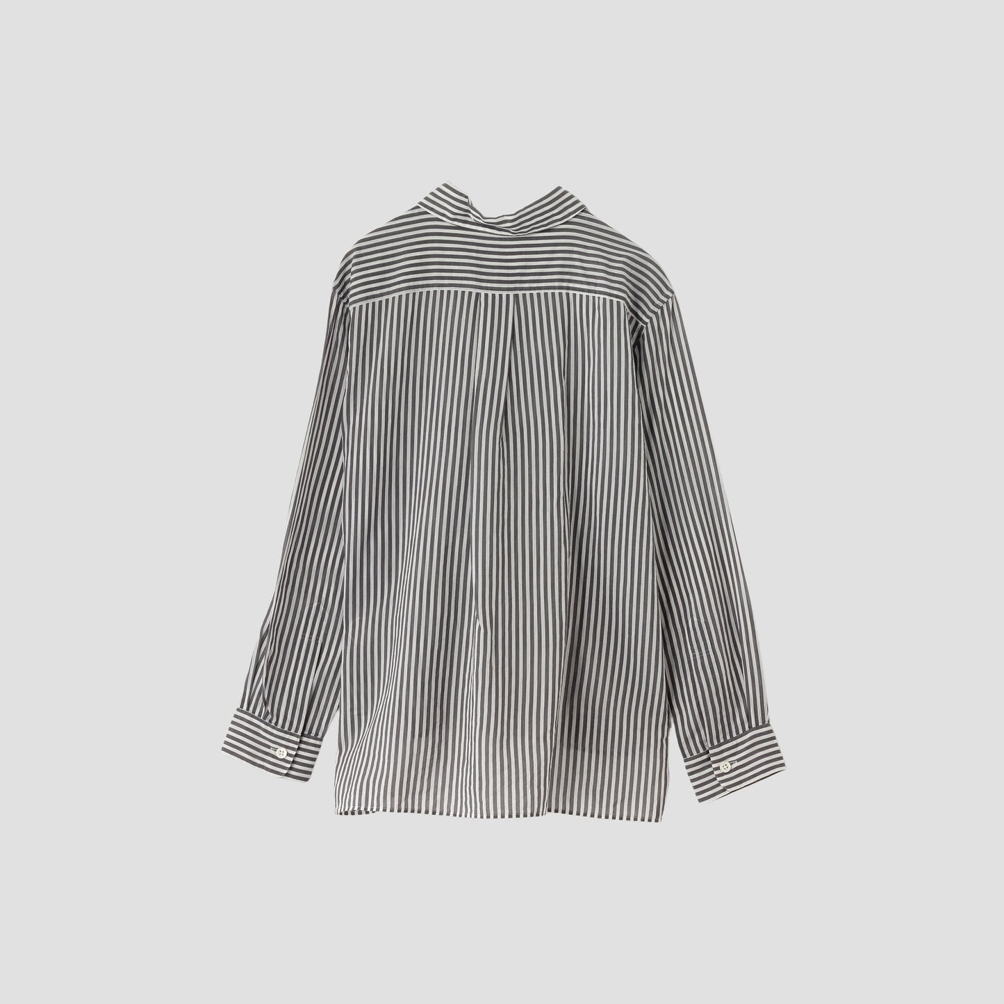 BOLD STRIPE COTTON SILK SHIRT