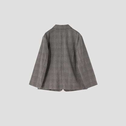 OVERCHECK WOOL JACKET