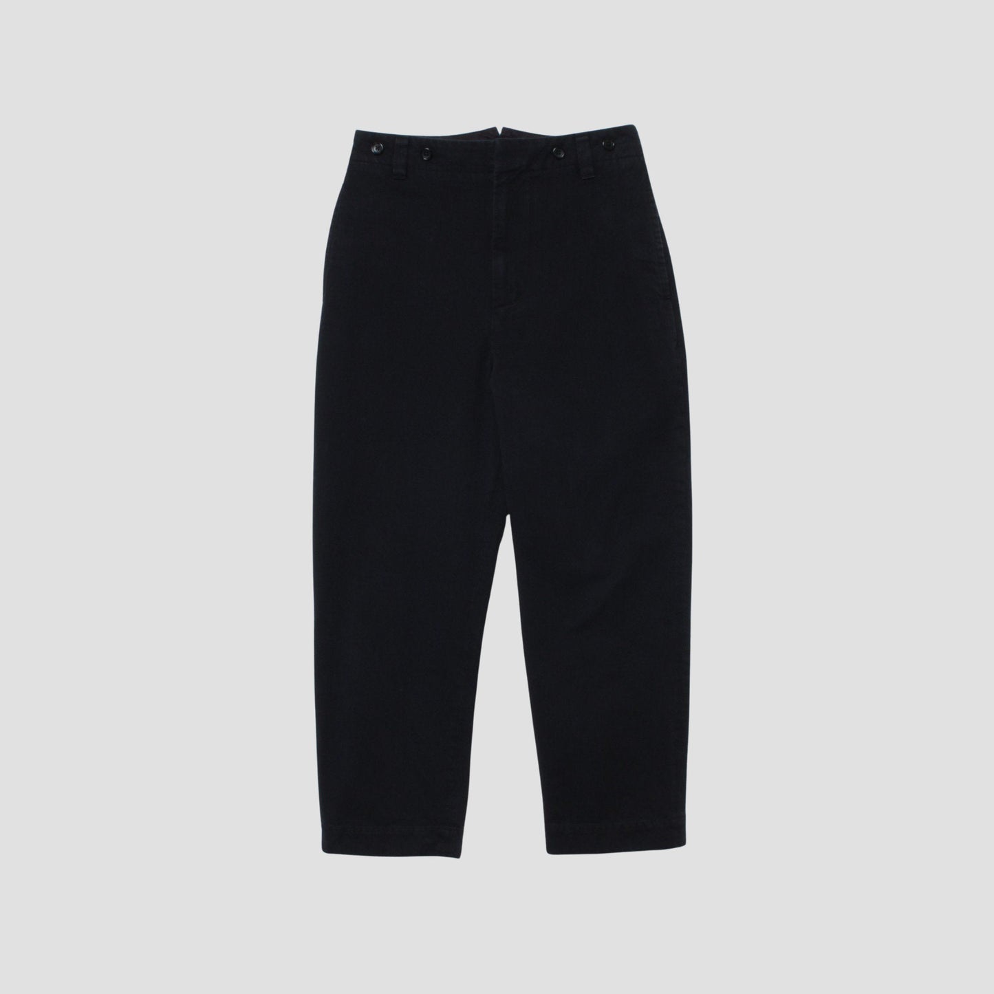 DENSE COTTON TWILL TROUSERS