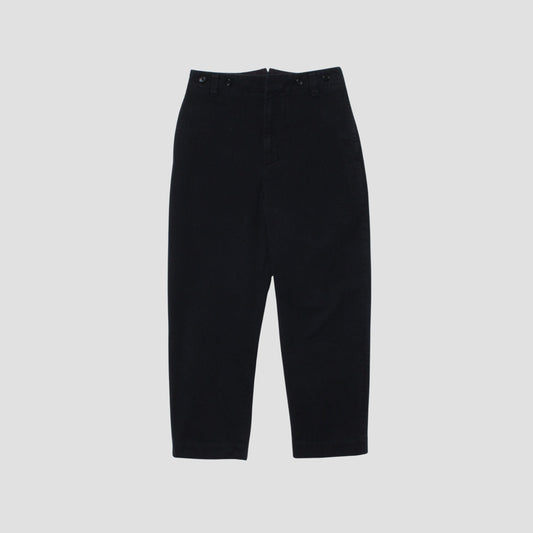 DENSE COTTON TWILL TROUSERS