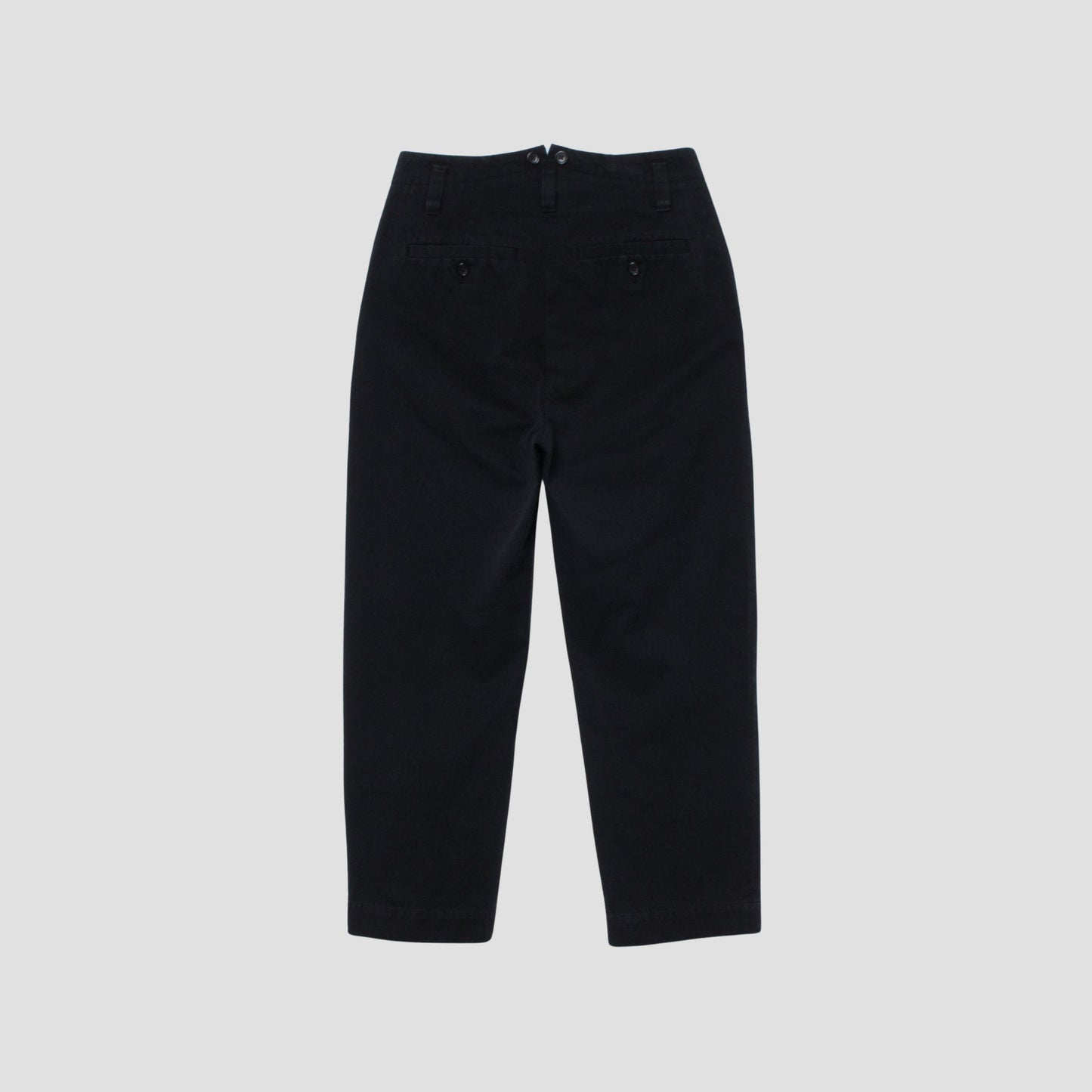 DENSE COTTON TWILL TROUSERS