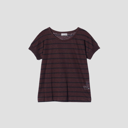 STRIPE LINEN JERSEY
