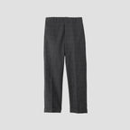 PRINCE OF WALES CHECK WOOL LINEN TROUSERS