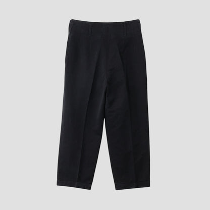 COTTON LINEN SATEEN TROUSERS