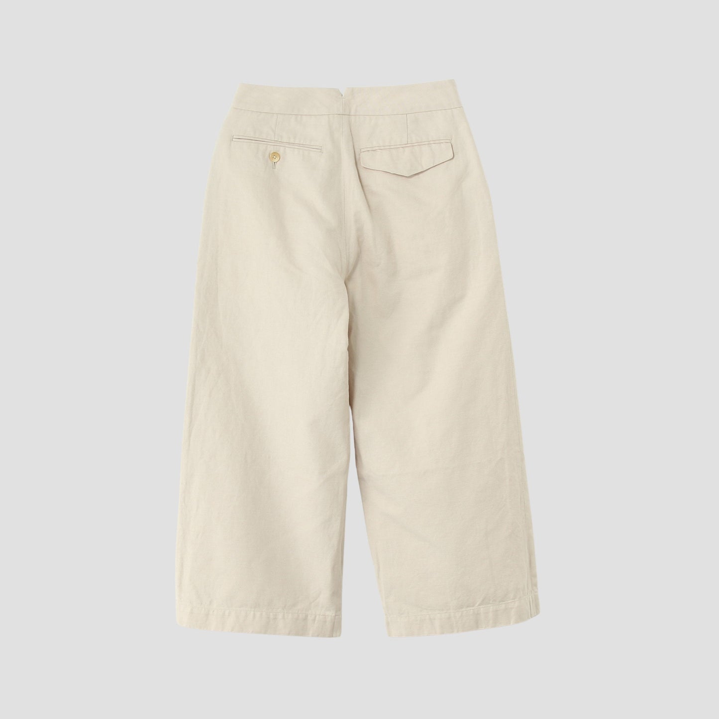 COTTON LINEN TWILL TROUSERS