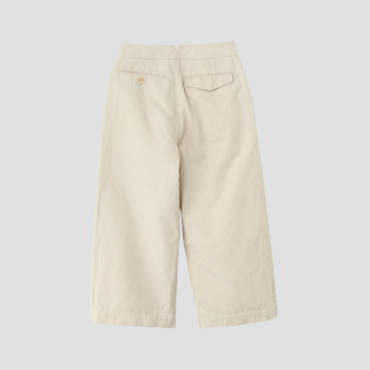 COTTON LINEN TWILL TROUSERS