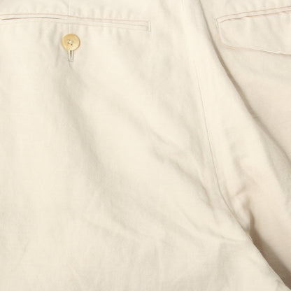 COTTON LINEN TWILL TROUSERS