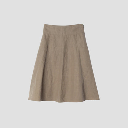 HIGH DENSE LINEN SKIRT