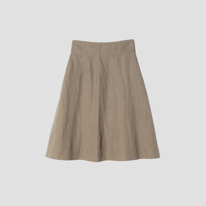 HIGH DENSE LINEN SKIRT