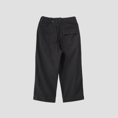 FINE COMPACT COTTON POPLIN TROUSERS