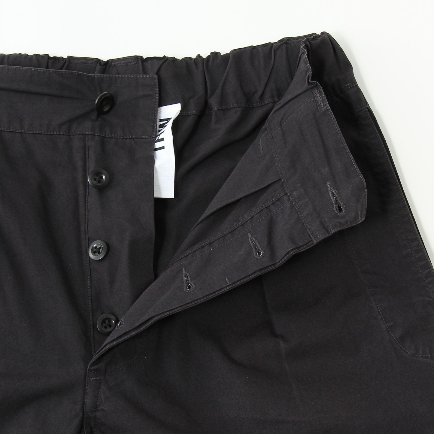FINE COMPACT COTTON POPLIN TROUSERS