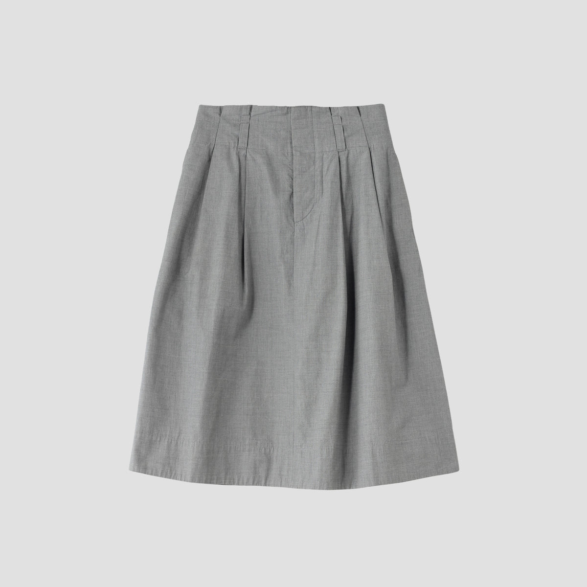 YARN DYE COTTON SHIRTING SKIRT