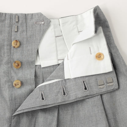 YARN DYE COTTON SHIRTING SKIRT