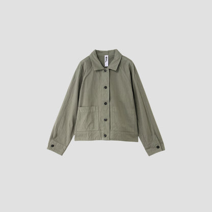 UPCYCLING COTTON TWILL BLOUSON