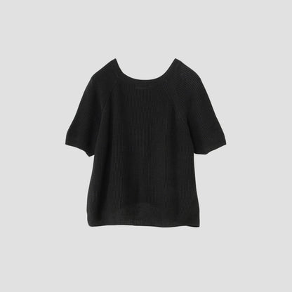 RIBBED LINEN KNIT