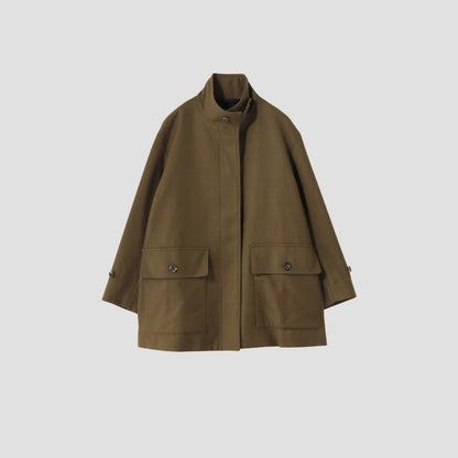 MILLED SERGE COAT