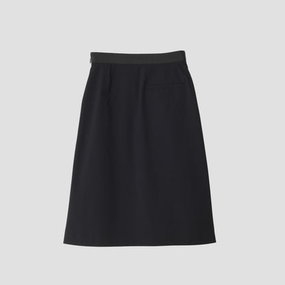 FINE WOOL COTTON SKIRT
