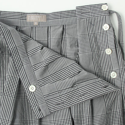 GINGHAM OVERCHECK COTTON SKIRT