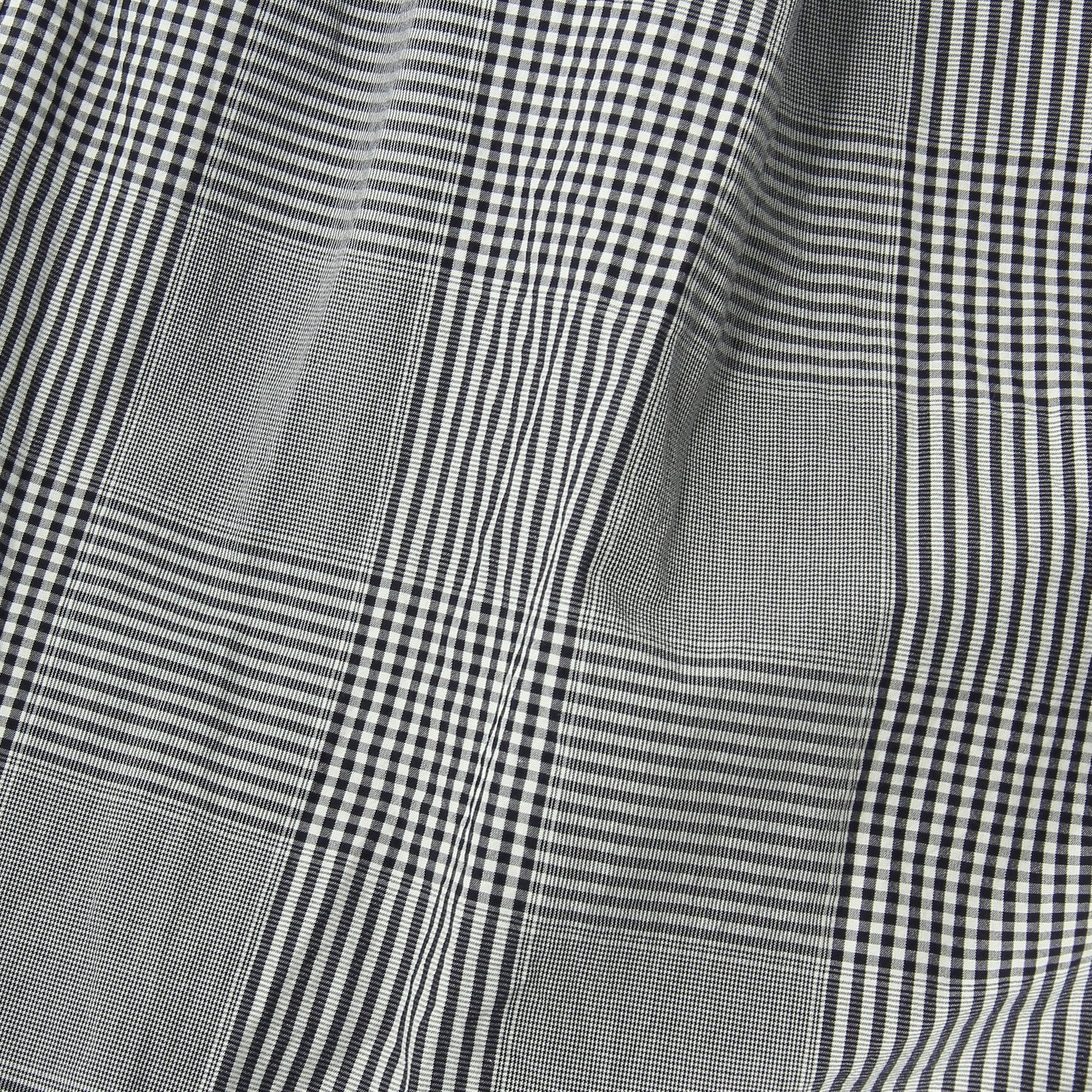 GINGHAM OVERCHECK COTTON SKIRT