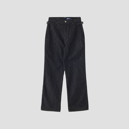 CANTON LIGHT DENIM BLACK TROUSERS
