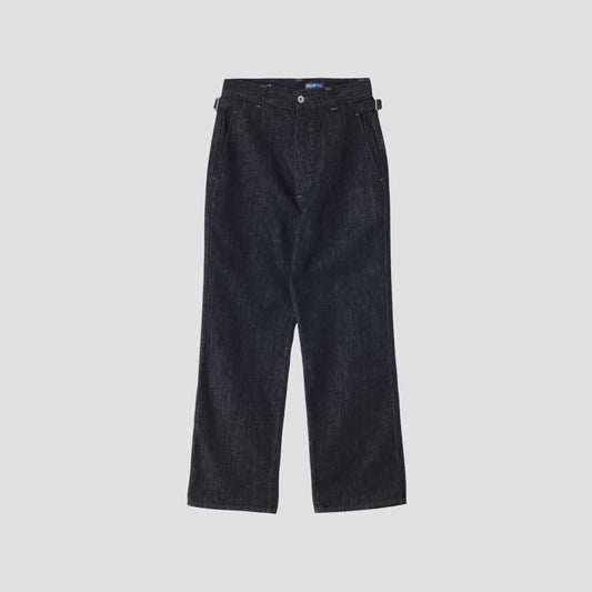 CANTON LIGHT DENIM BLACK TROUSERS