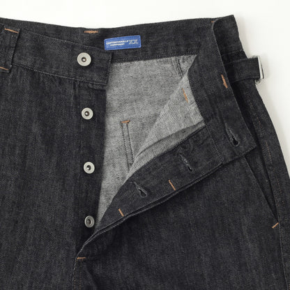 CANTON LIGHT DENIM BLACK TROUSERS