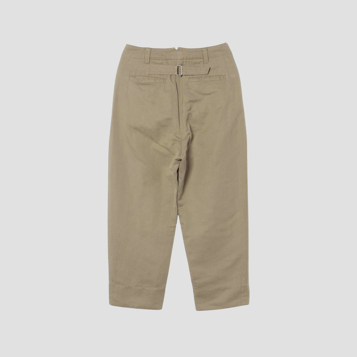 COTTON LINEN TWILL TROUSERS