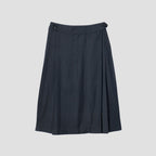 LARGE CHECK WOOL COTTON SKIRT