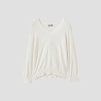 COTTON V NECK JUMPER KNIT