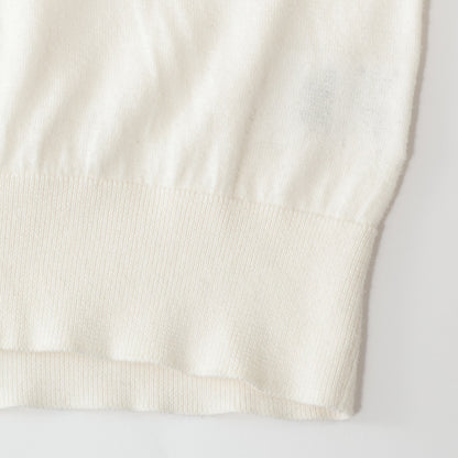 COTTON V NECK JUMPER KNIT