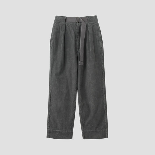 DRY COTTON NEEDLECORD TROUSERS