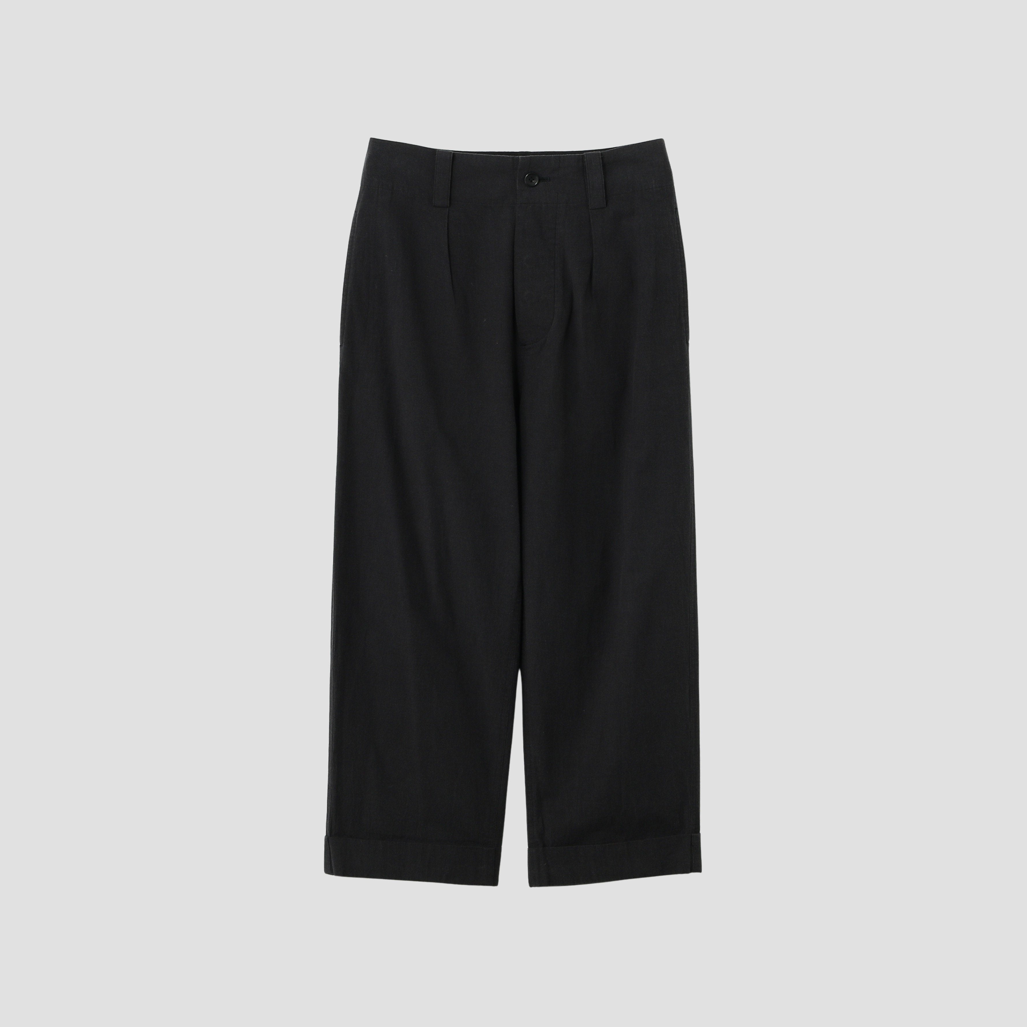 MARGARET HOWELL | YARN DYE COTTON PLAINWEAVE TROUSERS | トラウザー