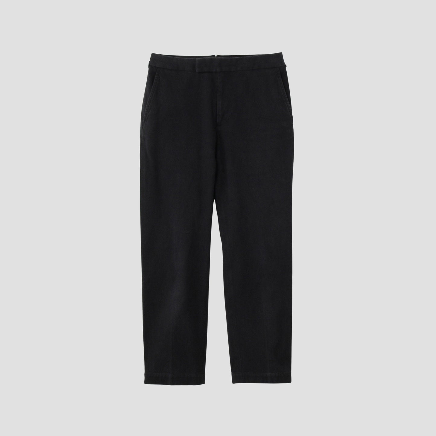 WASHED COTTON TWILL TROUSERS