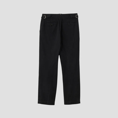 WASHED COTTON TWILL TROUSERS