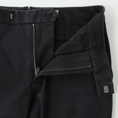 WASHED COTTON TWILL TROUSERS
