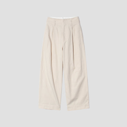 COTTON GABARDINE TROUSERS