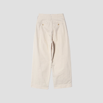 COTTON GABARDINE TROUSERS