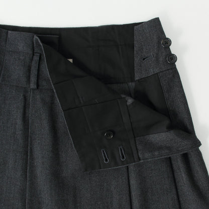 BRUSHED COTTON WOOL SKIRT