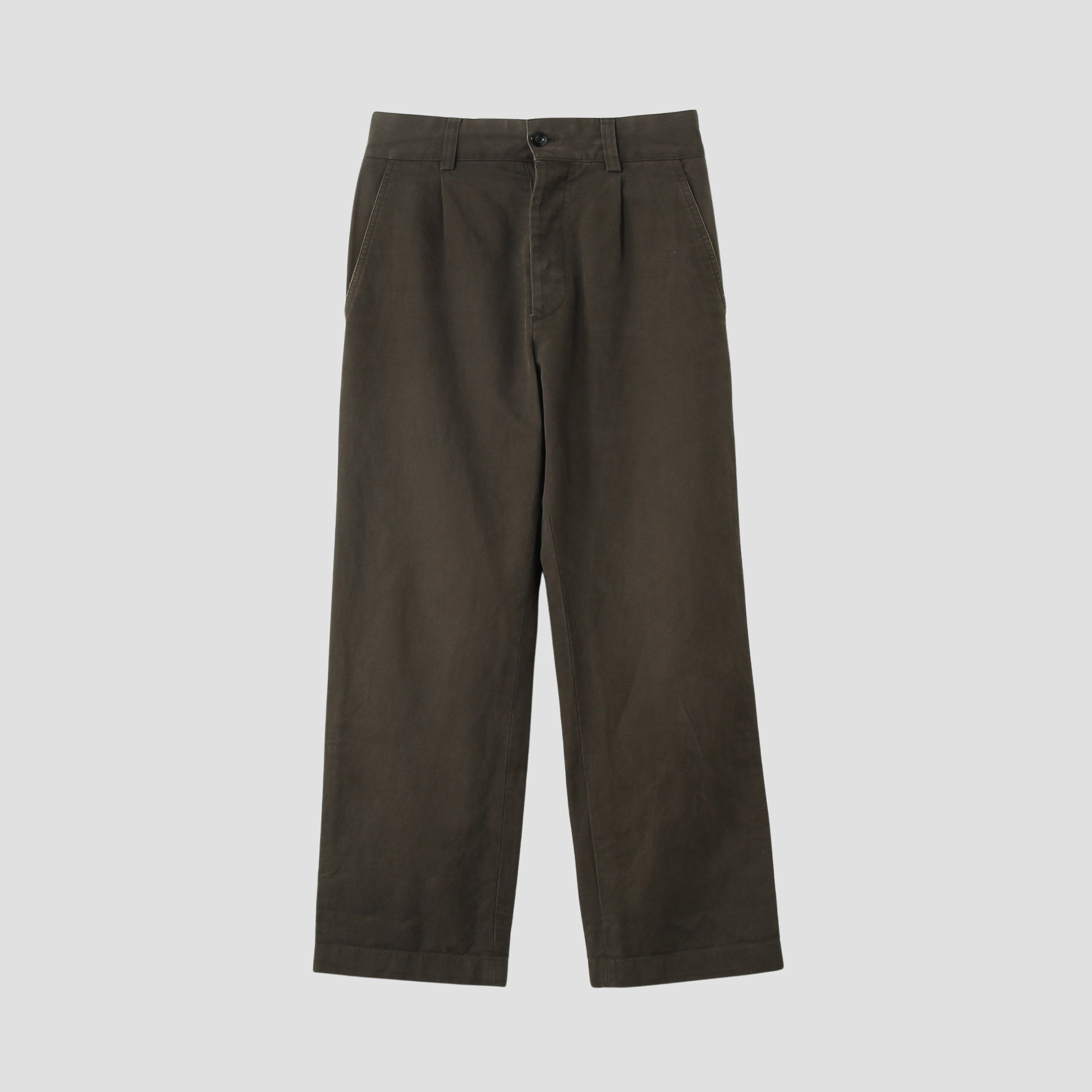 MARGARET HOWELL | BRUSHED COTTON LINEN TROUSERS | トラウザーズ